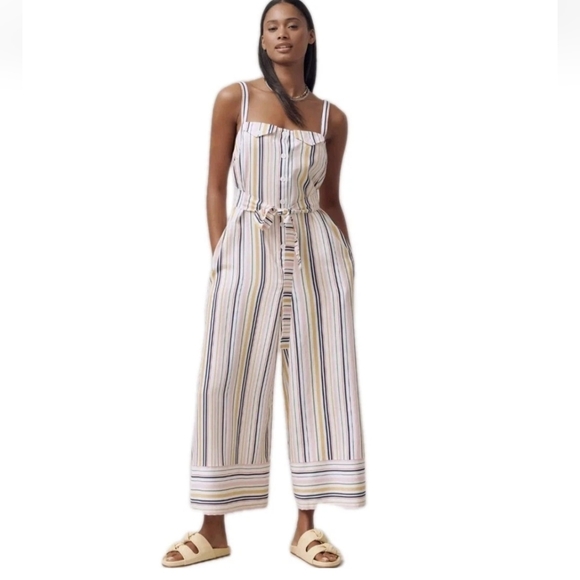 Maeve Easy Sleeveless Shirting Wide Leg Jumpsuit...